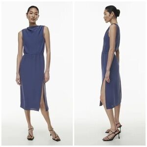 Aritzia Blue Midi Dress